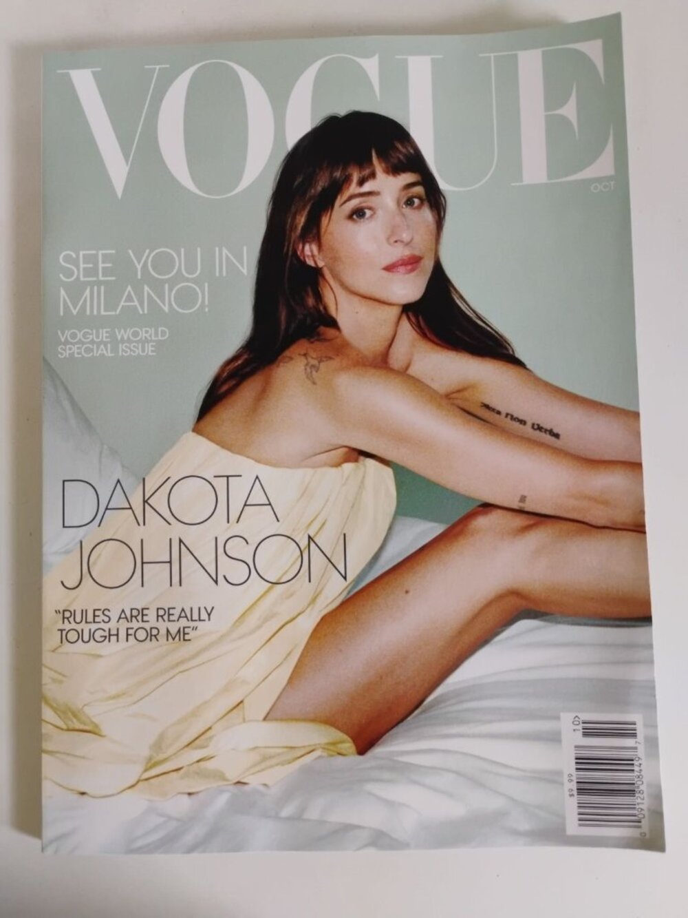 Vogue magazine October 2026 featuring Dakota Johnson